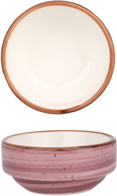 Bonna Serveerschaal - Aura Blackberry - Porselein - 6 cm (30cc) - set van 2