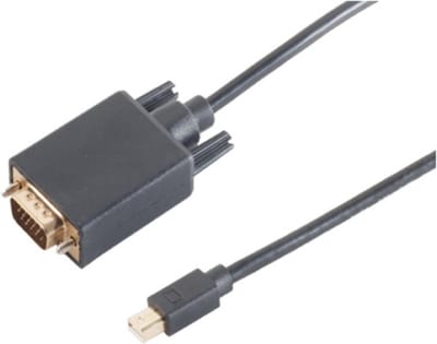 Mini DisplayPort 1.2 naar VGA kabel / zwart - 1 meter