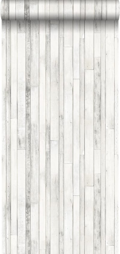 ESTAhome behang sloophout grijs wit - 53 cm x 10.05 m - 138816