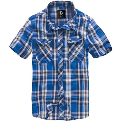 Brandit Shirt met korte mouwen - Roadstar - S tot 3XL - voor Mannen - blauw-wit