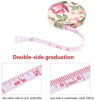 Allecto - Tape Measure Body - Fitness Tape Measure 150cm - Compact en