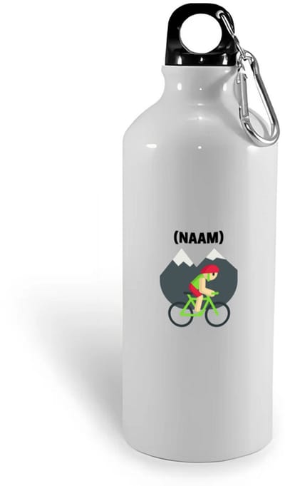 Hacebo® - Mountainbike met eigen naam waterfles - Sport - Mountainbiker - Sport - water fles - 400ML