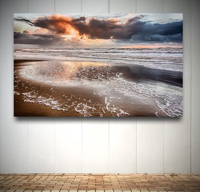 Foto op Canvas - Strand AlexF021 – Formaat 120 x 80cm - Wanddecoratie - Muurdecoratie woonkamer - Slaapkamer decoratie - Kamer accessoires - Schilderijen op canvas