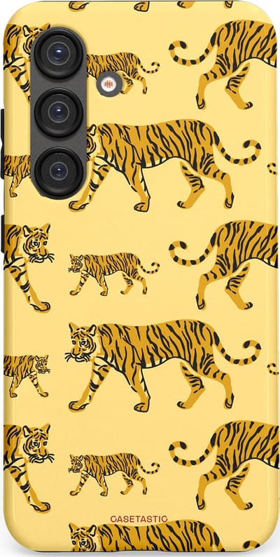 Casetastic Hoesje Geschikt voor Samsung S25 - Stijlvolle Beschermende Duo-layer Case - Streep van de natuur