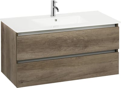 Ben Limara Badkamermeubel Set - 100x47 cm - Voorgemonteerd - Eiken - Wastafelmeubel - Badmeubel