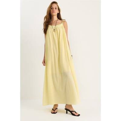 Maxi-jurk met Ruffles Detail