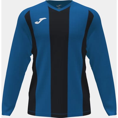 Joma Pisa II Voetbalshirt Lange Mouw Kinderen - Royal / Zwart | Maat: 104-116