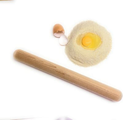 Deegroller Beukenhout - 40 cm Frans Deegroller Houten - Buchenholz Nudelholz fur deeg, pizza, paste