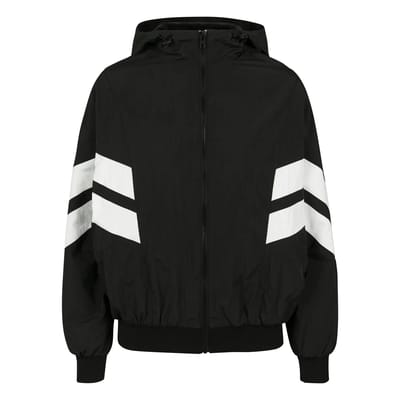Urban Classics tussenjas ladies crinkle batwing jacket Wit-l