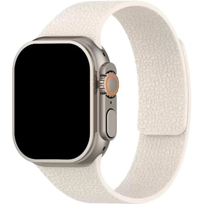 123watches bandje Lunari - siliconen - sterrenlicht - 44 · 45 · 46 & 49 mm - Geschikt voor Apple Watch series 1/2/3/4/5/6/7/8/9/10/11/12/SE/SE2/SE3/Ultra/Ultra 2/Ultra 3/Ultra 4