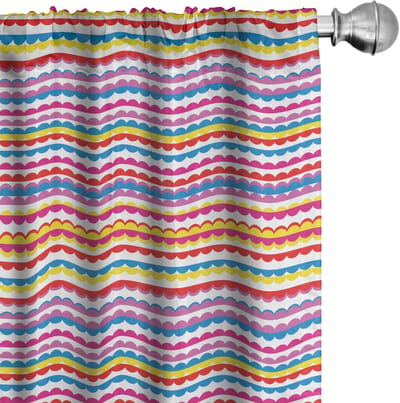 ABAKUHAUS Abstrakt Gordijnen – 2x75x175 cm – Moderne Kunst, Multicolor