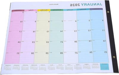 Grote wandkalender - Maandplanner - Planning maken - Verticaal display - 56x43.5cm - Meerdere kleuren
