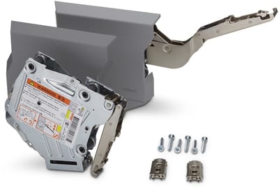 Compleet set Aventos HK-S voor Tip-On Klepbeslag grijs LF 400 - 1000 (20K2C01T)