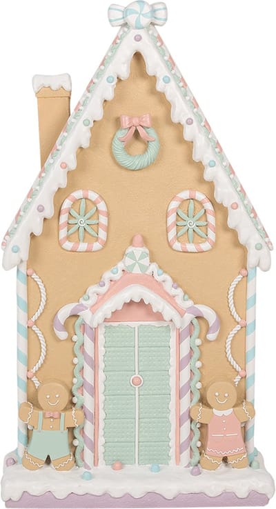 Clayre & Eef Gingerbread house 50x15x93 cm Bruin Keramisch materiaal