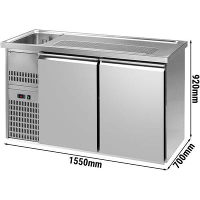 GGM Gastro Biertheke Premium PLUS - 1550x700mm - 2 Türen