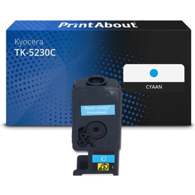 PrintAbout huismerk Toner TK-5230C Cyaan Geschikt voor Kyocera