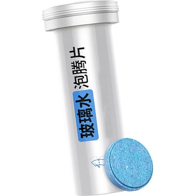 Lave-glace Concentré Comprimés Effervescents Comprimés Lave-pare-brise Comprimés de Nettoyage Essuie-glace pour Voiture Maison white