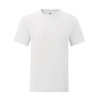 Fruit of the Loom Heren Iconisch T-Shirt (Wit)