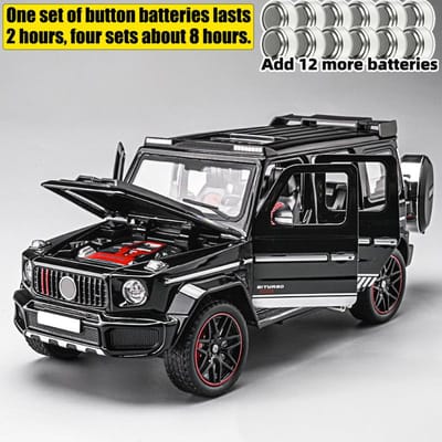 1:24 Mercedes Benz G800 Legering Metaal Diecast Model Auto Geluid En Licht Hoge Simulatie Huis Trendy Ornamenten Verzameling Hobby Cadeau