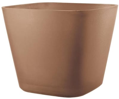DEROMA Origin vierkante bloempot - 28 x 23,5 cm- 12 L - Terracotta