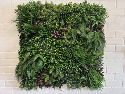 Niba® Flowerwall - Groene Muurdecoratie – 100×100 cm
