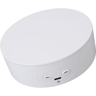 Support de présentoir rotatif 5 pouces 360 degrés Plateau tournant électrique pour bijoux Modèle 3D Photographie Produit Blanc white