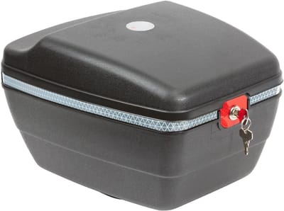 VIN® Topkoffer Voor Scooter – Motorkoffer - Helmkoffer – Topkoffer - Scooter Mand – Scooterkoffer - Motor Koffer – Grijs - 35 x 27 x 21 cm
