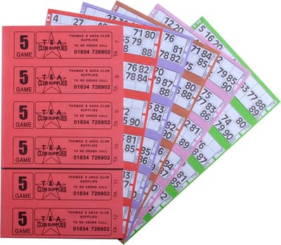 Grote Set Bingokaarten - 12000 Tickets, 5 Pagina's, 6 Toevoor Blad