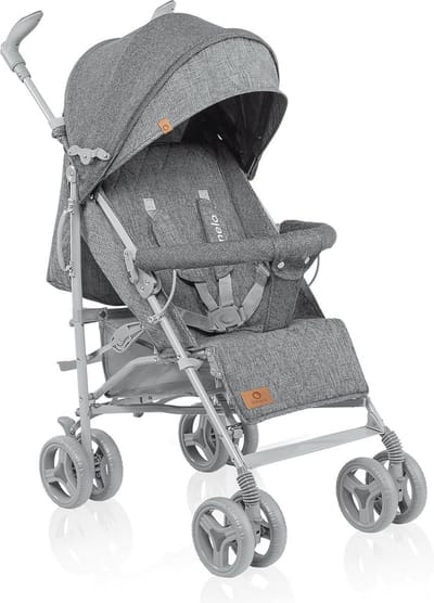 Lichtgewicht Opvouwbare Kinderwagen - Compacte Paraplu Buggy met Verstelbare Rugleuning, Schokdemping en Ruime Opbergruimte voor Reizen en Dagelijks Gebruik