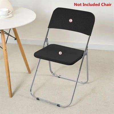 2/6 sets Opvouwbare Stoelhoes Polar Fleece Elastisch Yoga Stoel Slipcover Stretch Rugleuning Stoelhoezen voor Keuken Bruiloft Feest 2sets white
