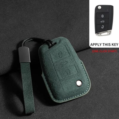 Pour Vw Golf 7 Gti Polo T-Cross T-Roc Touran Tiguan Skoda Octavia Rapid Kodiaq Fabia Seat Ibiza Leon Ateca Arona Housse de Boîtier de Clé