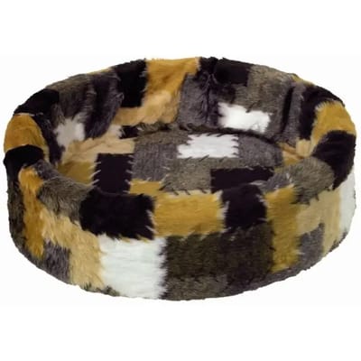 Rond pluche hondenbed Nobby Pet