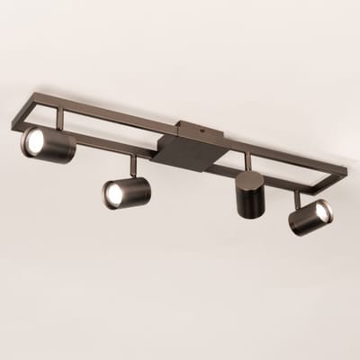 Lumidora Opbouwspot 75757 - MASON - 4 Lichts - GU10 - Bruin-brons - Bruin - Metaal