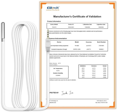 Temperatuursensor - Externe sonde - Data logging - 5 meter kabel - -40 tot 80°C