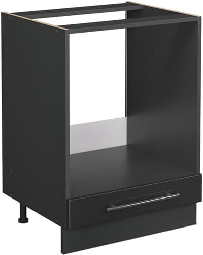 Keuken Onderbouwkast Oven Inbouwapparaat 60 cm Antraciet Hoogglans