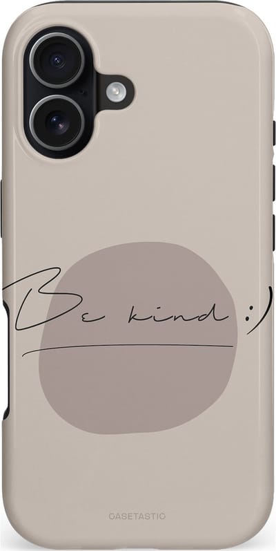Casetastic hoesje geschikt voor Apple iPhone 17 - MagSafe - Dubbellaagse bescherming - Lief - Fashion Case - Zilver Taupe