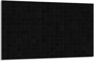 TMK ArtDeko - Beschermende Glazen Plaat - 80x52 cm - Zwart - Schokbestendig