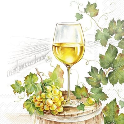 IHR - Lunch servetten - Vin Blanc