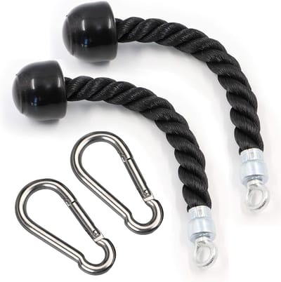 Tricep Touw Set voor Krachttraining - 2 Stuks Enkelvoudig Kabel voor Armtraining, Geschikt voor Fitness en Multi-Studio Oefeningen