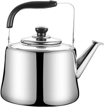 Roestvrij staal Fluitketel - Waterkoker Keuken - Snel Water Koken - Automatische Waarschuwing - 7 Liter Inhoud - Zilver