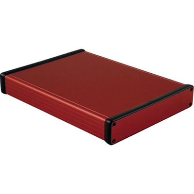 Hammond Electronics 1455R2201RD Profielbehuizing 220 x 165 x 30.5 Aluminium Rood 1 stuk(s)