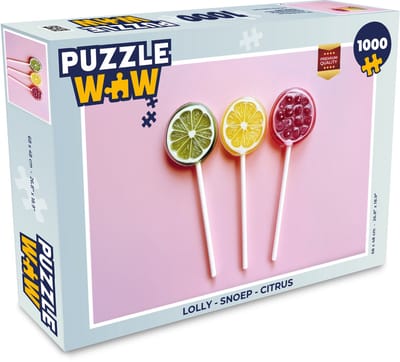 Puzzel Lolly - Snoep - Citrus - Legpuzzel - Puzzel 1000 stukjes volwassenen