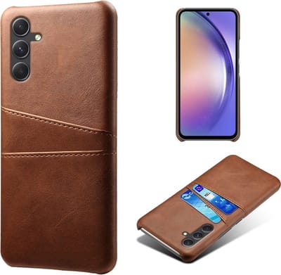 Coverup Hoesje - Geschikt voor Samsung Galaxy A55 Hoesje - Coverup Dual Card Back Cover - Bruin