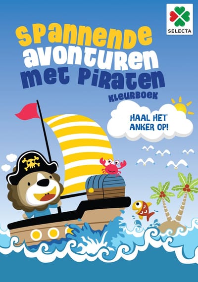 Tactic Selecta Spannende Avonturen met Piraten - Kleur- en Activiteitenboek - Piraten, Schatten en Puzzels - Vanaf 4 Jaar