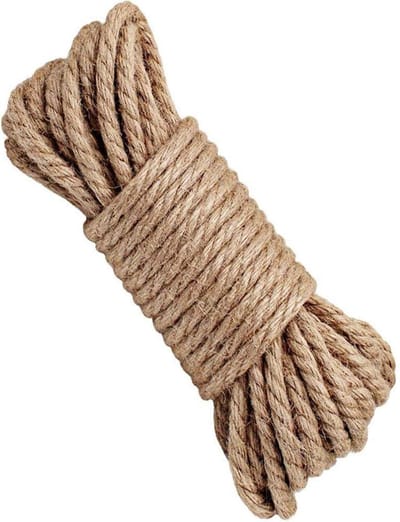Hennep Touw - Natuurlijk Jute - Ambachtelijke Decoratie - Duurzaam Gevlochten - 20 Meter - Bruin