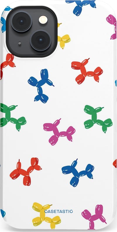 Casetastic Hoesje Geschikt voor Apple iPhone 14 Plus Magsafe - Stijlvolle Beschermende Duo-layer Case - Ballonnen hondje