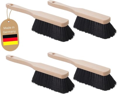 Set van 4 Handvegers Kunstborstels voor Binnen en Buiten - Ideaal voor Schone Oppervlakken en Fijne Deeltjes