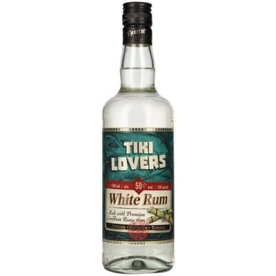 Tiki Lovers Rum Tiki Lovers White Rum Finest Caribbean Rum 50% Vol. 0,7l