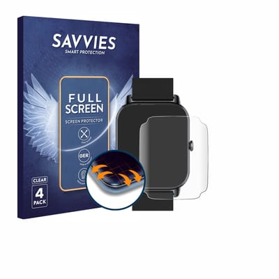 Savvies - Screenprotector voor PEFUPEW P114 1.85" - Folie Beschermfolie transparant volledig dekking 4 Stuks