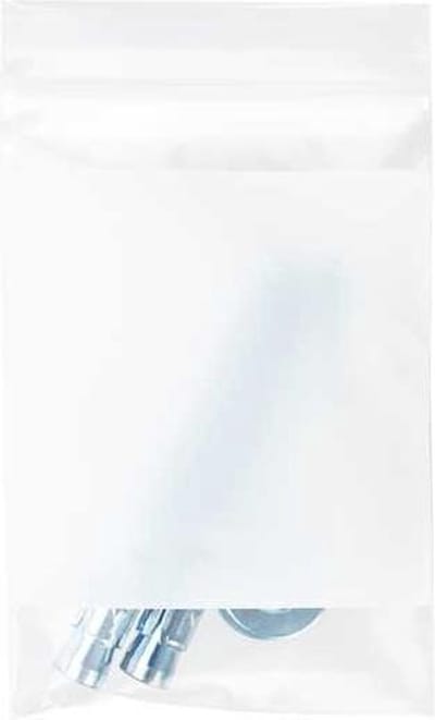 Gripzakken met Schrijfvlak 10x15cm PE 100 micron (100 stuks) | gripzak | ziplock zakken | ziplock zakjes